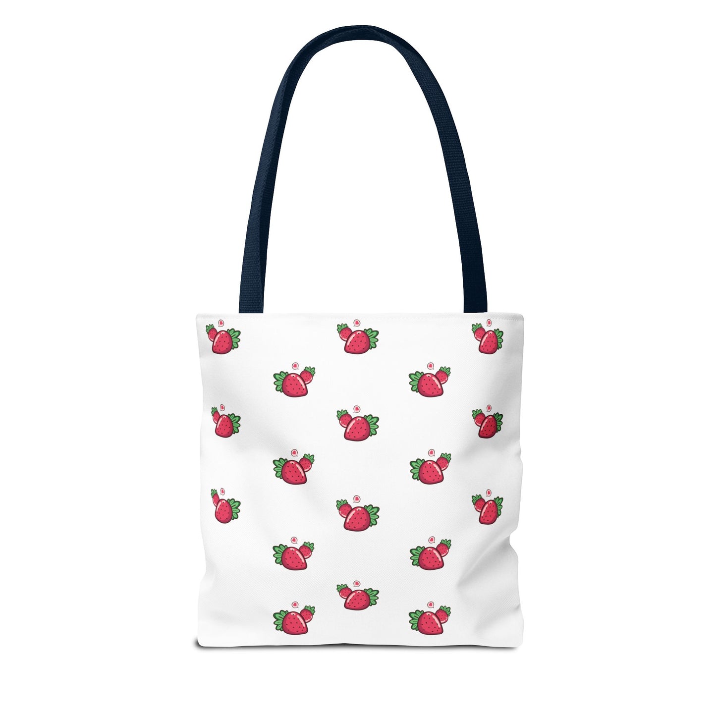 Strawberry Print Tote Bag