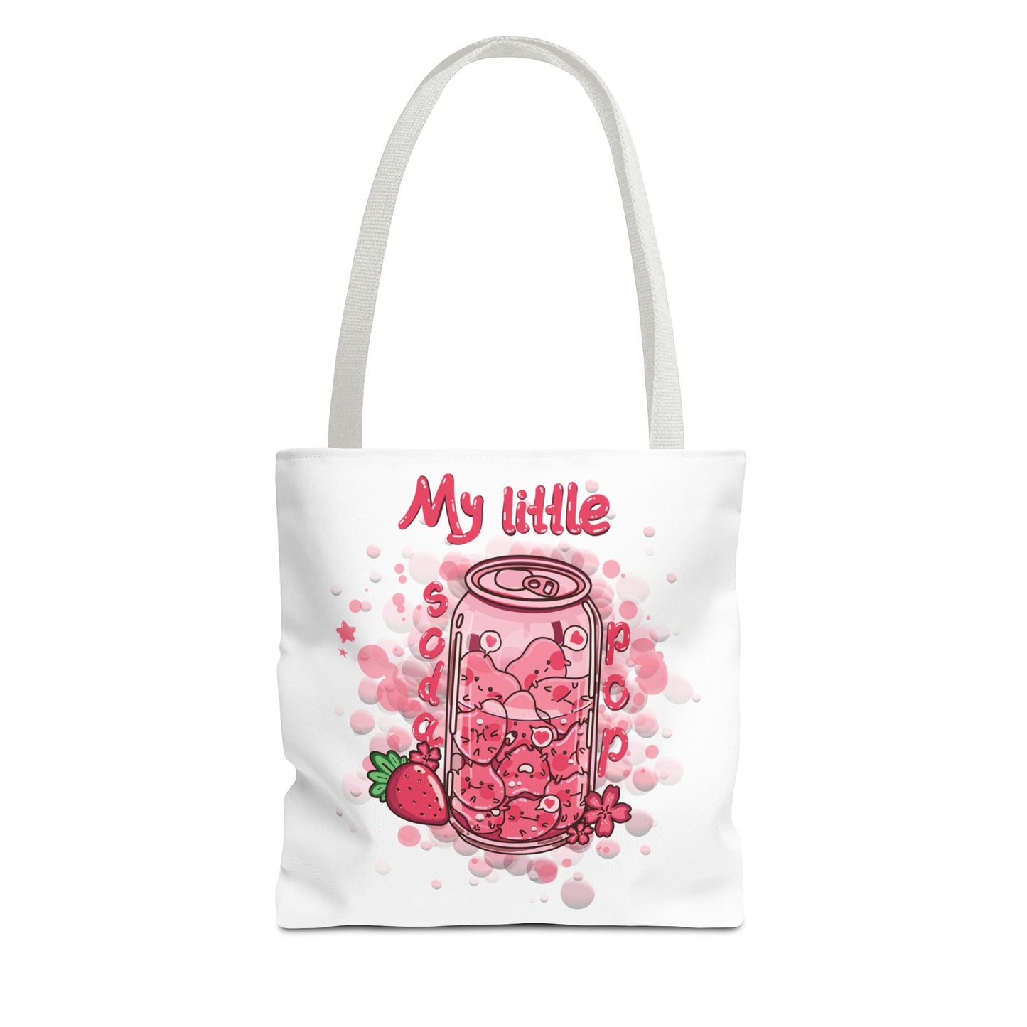 Strawberry Print Tote Bag