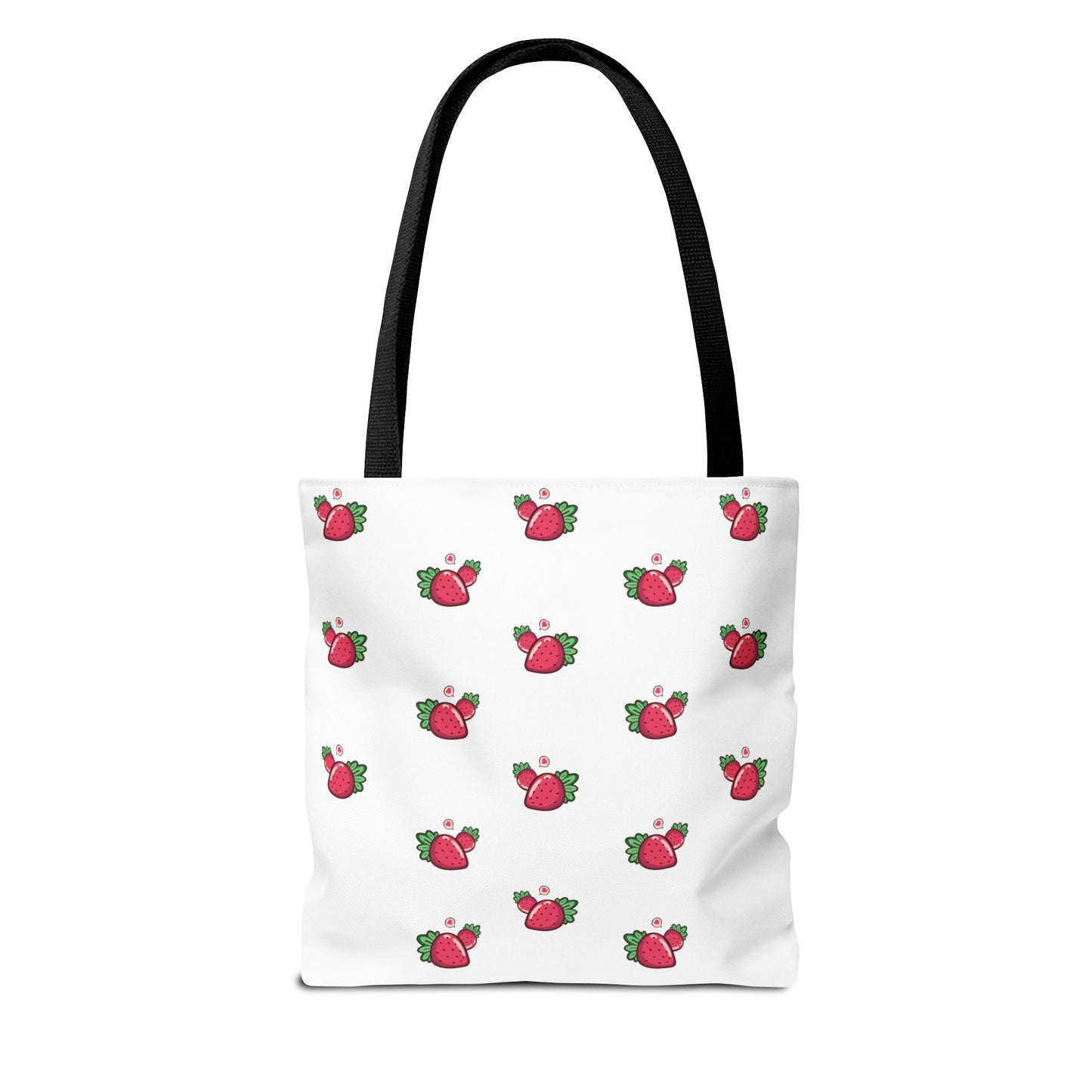 Strawberry Print Tote Bag