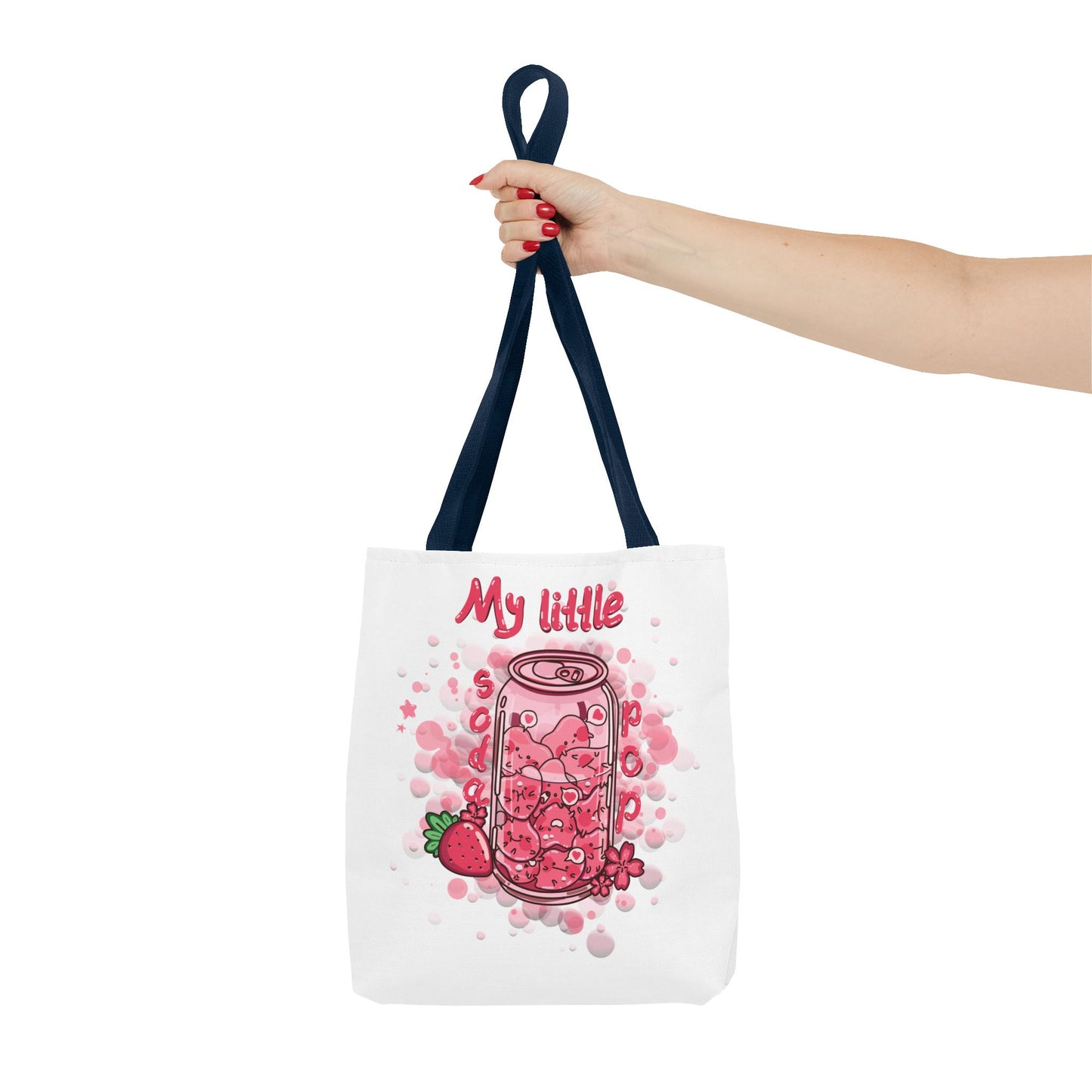 Strawberry Print Tote Bag