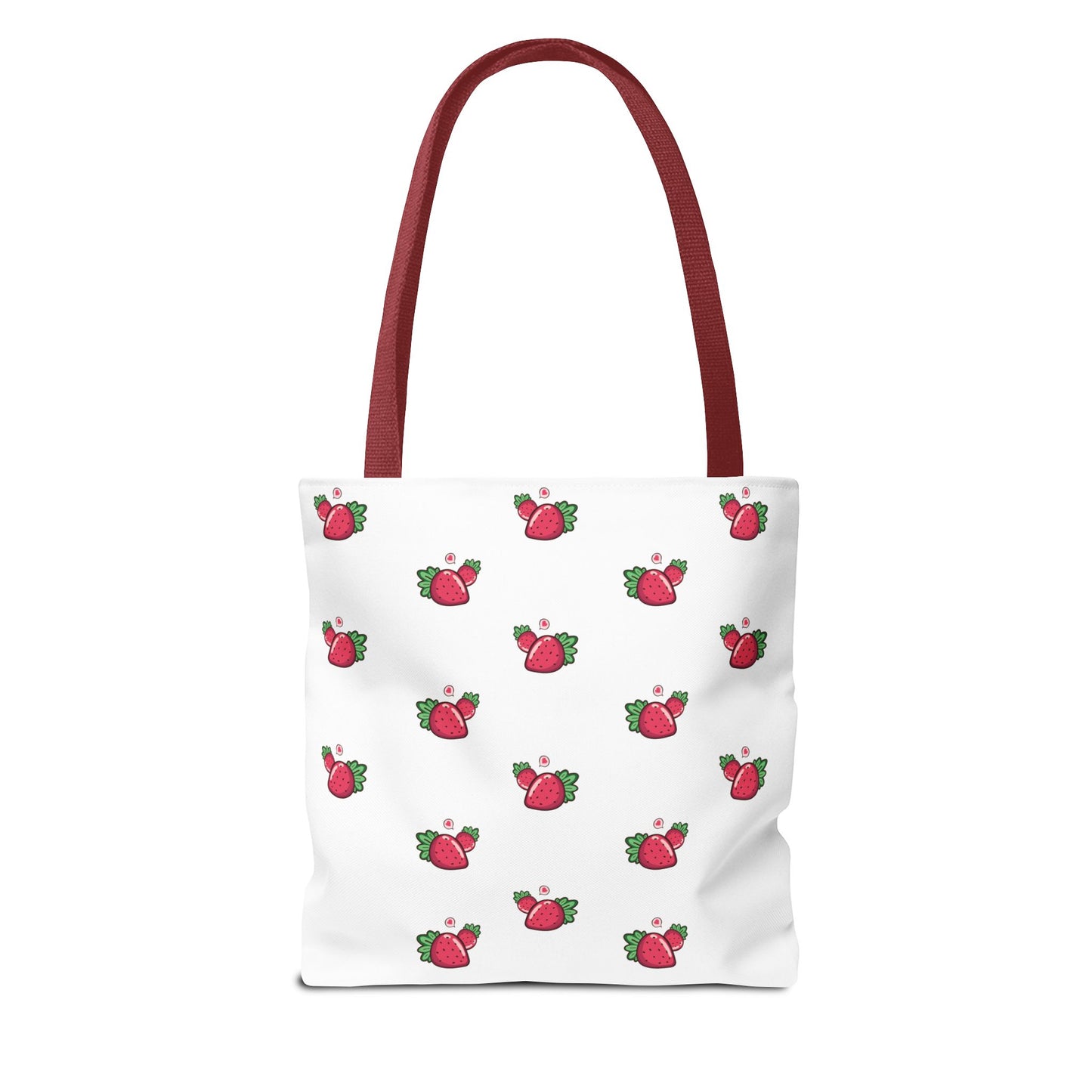 Strawberry Print Tote Bag