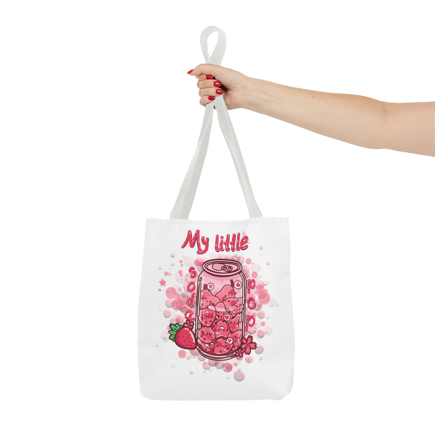 Strawberry Print Tote Bag