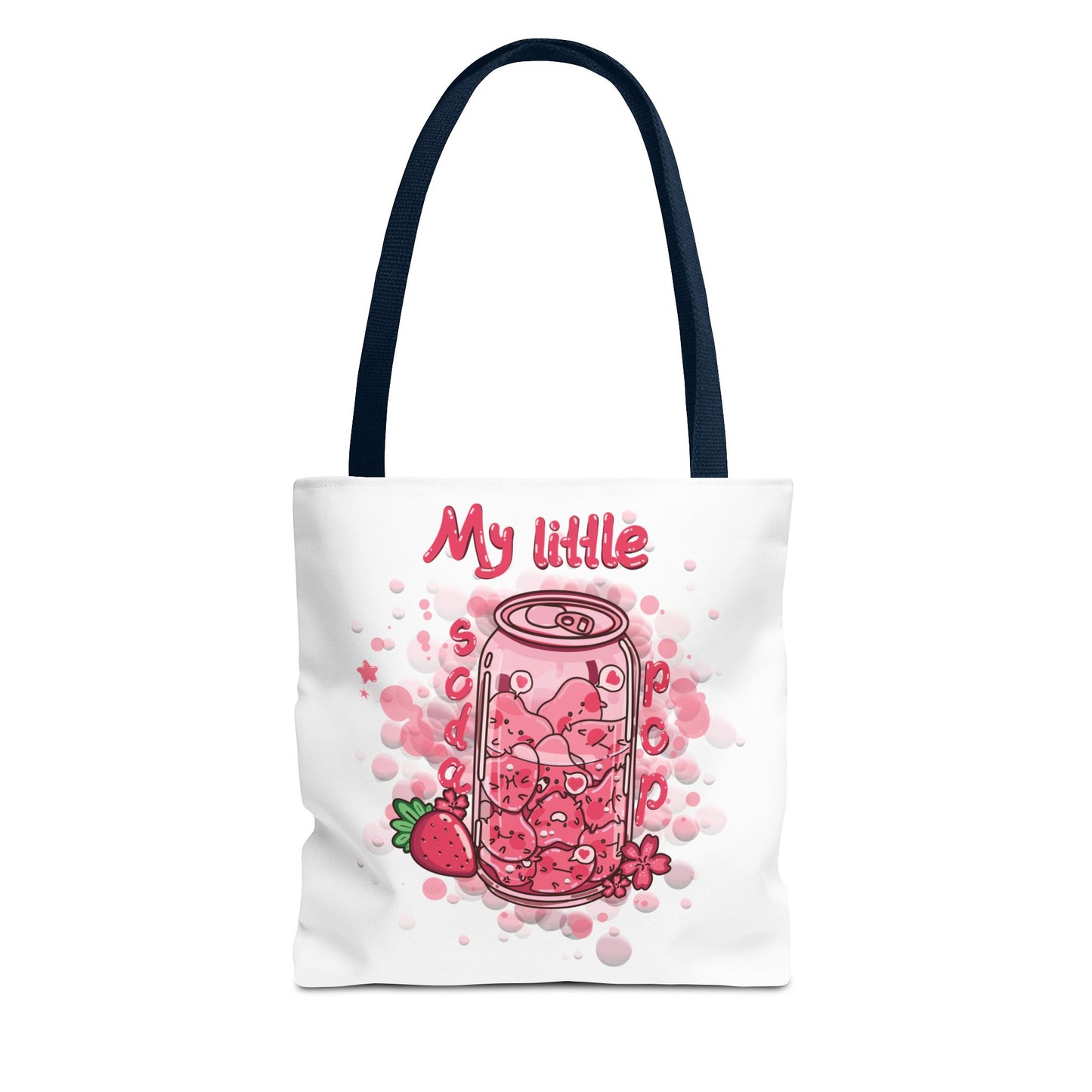 Strawberry Print Tote Bag