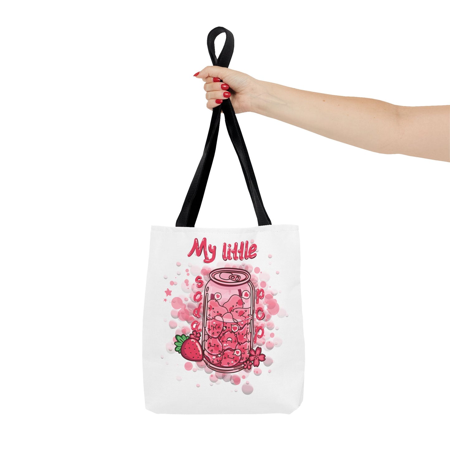 Strawberry Print Tote Bag