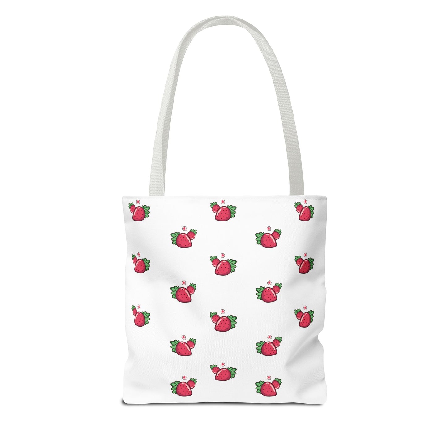 Strawberry Print Tote Bag