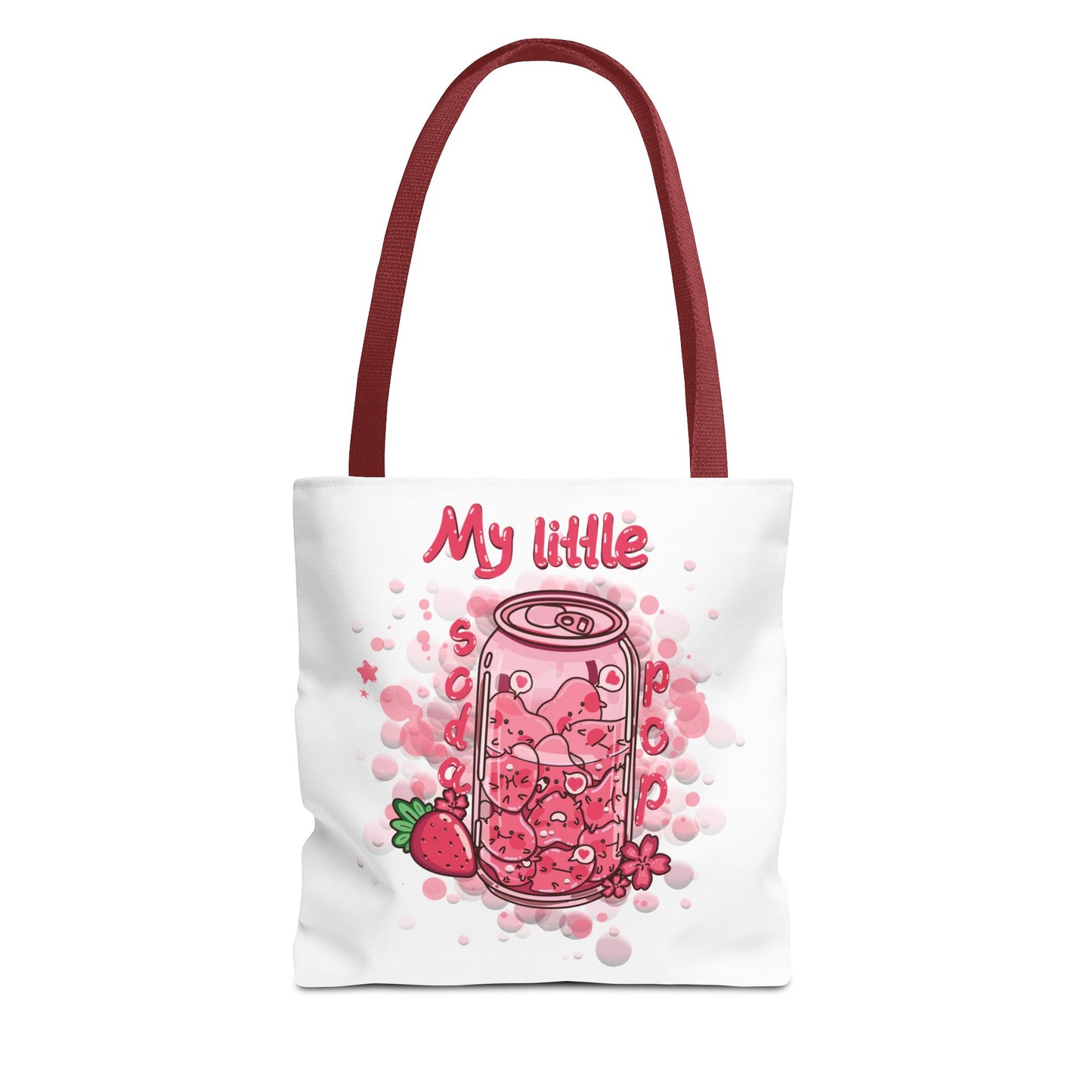 Strawberry Print Tote Bag