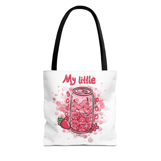 Strawberry Print Tote Bag